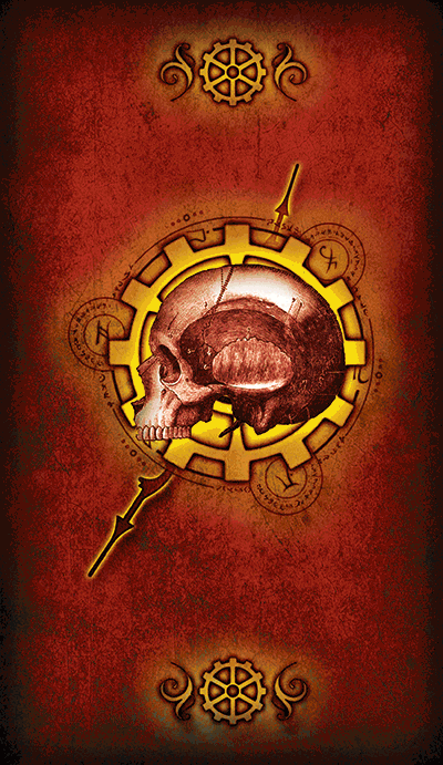 An animated display of various tarot cards from the Windrow-Ravenswood Deck